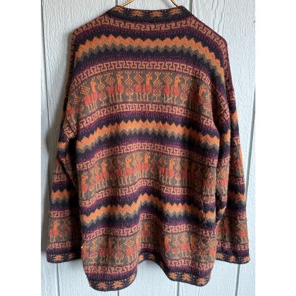 Vintage Artesania Los Incas 100% Alpaca Zipped Sweater - Picture 5 of 5